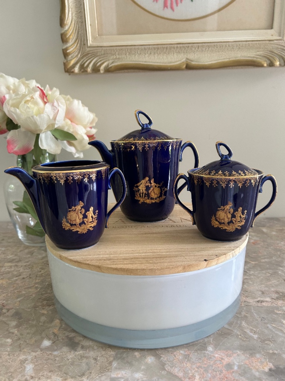 Vintage Limoges 'Tea For One' Tea Set